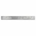 Salurinn Supplies Universal  Stainless Steel Ruler with Cork Back and Hanging Hole - Silver - 12in. SA3344625